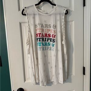 Women's Stars & Stripes Sleeveless Top